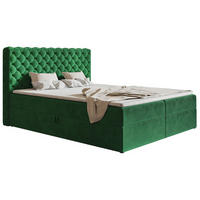 BETT Grün FOX 8 Kontinentalbett 120x200 cm - Grün, Textil (120/200cm) - Sepro Meble