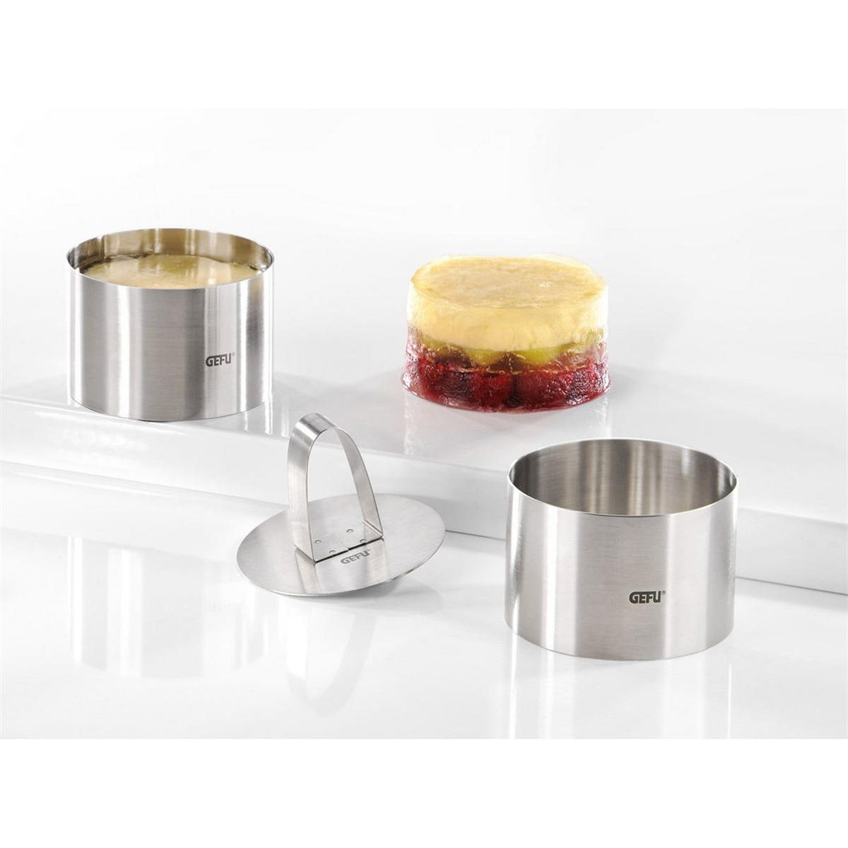 TORTENRING Silber 10.2/8.6/12.6 cm G12160 - Silberfarben, Metall (8.6/12.6/10.2cm) - Gefu