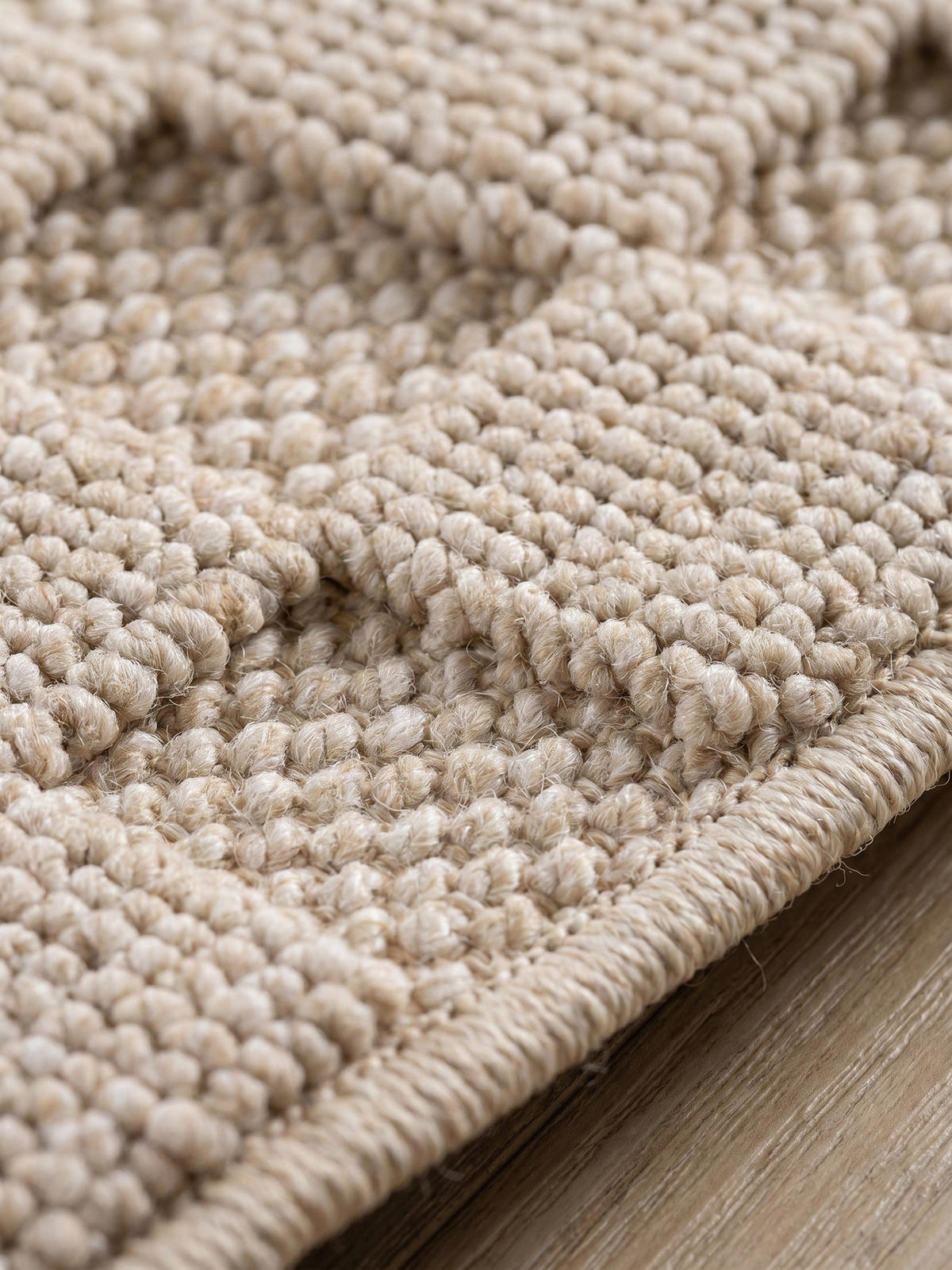 TEPPICH Flachgewebe LANGAU in Beige, mit Schachbrettmuster, Ø 80 cm - Beige, Textil (80/80cm) - KADIMA DESIGN