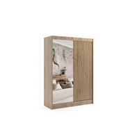 KLEIDERSCHRANK VILAN mit Spiegel - 120 cm - Sonoma Eiche|Eichefarben - Eichefarben/Sonoma Eiche, Holzwerkstoff (120/215/61cm) - ALTDECOR