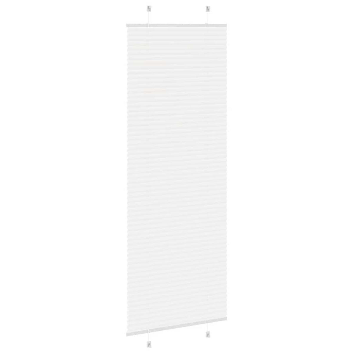 PLISSEE 75/200 cm Stoffbreite 74,4 cm aus Polyester Weiß - Weiß, Textil (75/200cm) - vidaXL