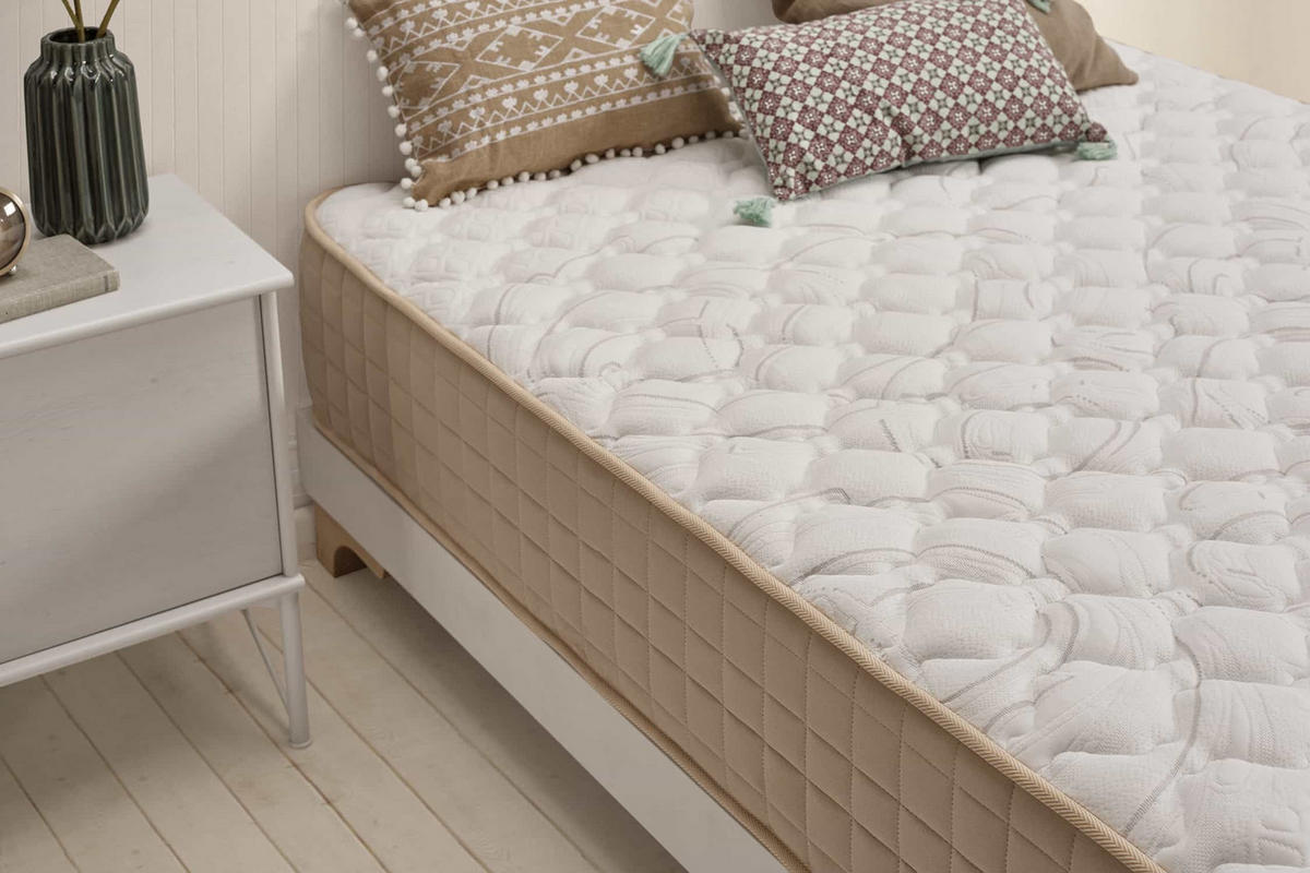 MATRATZE Dogma, 30cm, 150x190cm - Weiß, Textil (150/190cm) - Moonia