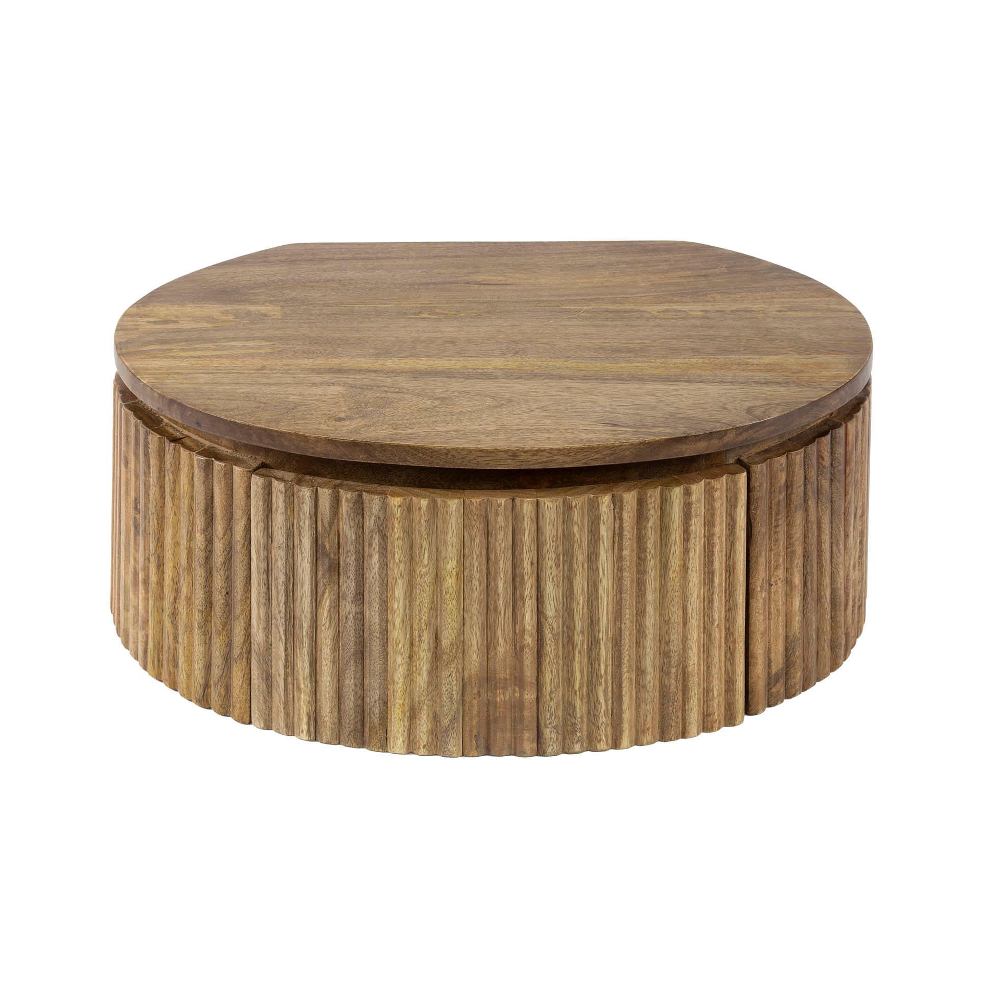 NACHTTISCH Wave Beige 35/50/20 cm - Beige, Holz (50/20/35cm) - Hoyz Collection