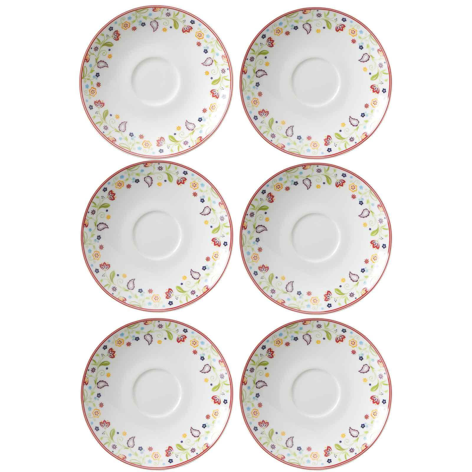 ESPRESSOUNTERTASSEN Shanti bunt ø 12.0 cm 6er Set - Multicolor, Keramik (12cm) - Ritzenhoff Breker