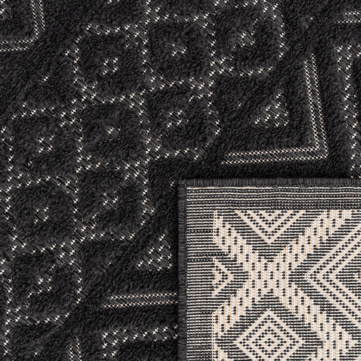 OUTDOORTEPPICH 80/150 cm Livorno 673 - Anthrazit, Textil (80/150cm) - Paco Home