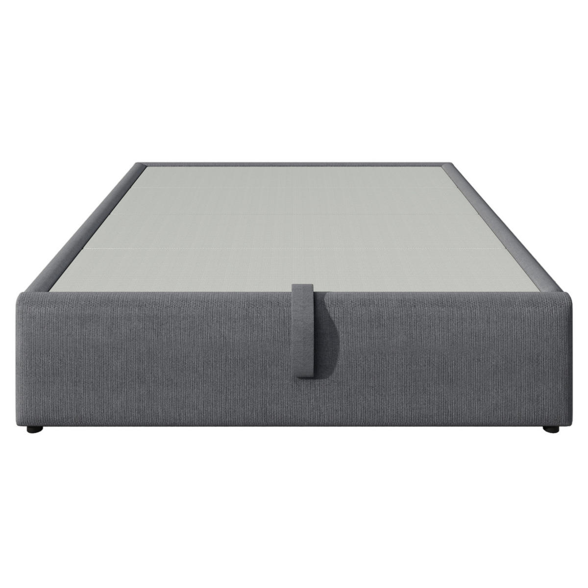 TAPECIRANI krevet od pamuka i lana 140x200 cm sivi s USB/Type-C priključkom i hidrauličkim spremištem - siva, tekstil (140/200cm) - Modfu