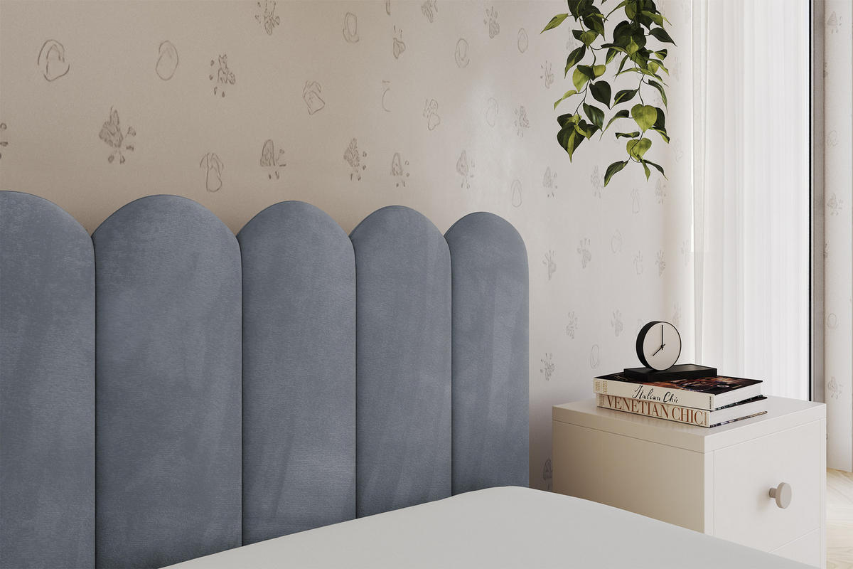 EINZELLBETT Jugendbett mit Bettkasten und Matratze H3/H4, Links - ARTY 100x200 Grau - Grau, Holzwerkstoff/Textil (100/200cm) - ALTDECOR