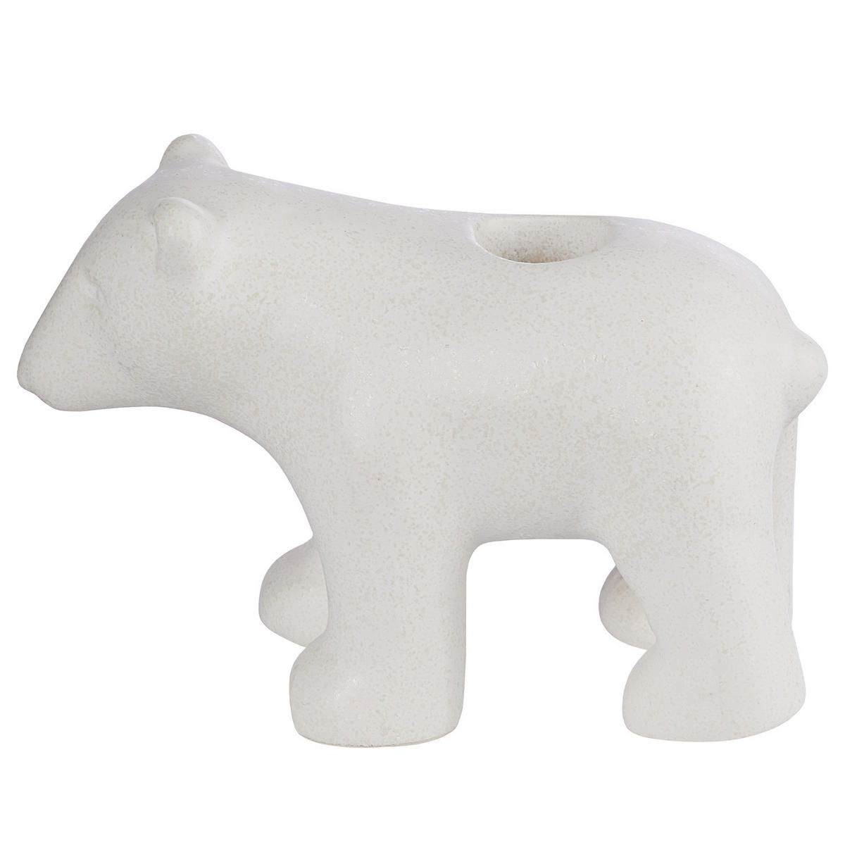 KERZENHALTER Northern Lights Eisbär - Weiß, Keramik (7/10/15cm) - Butlers