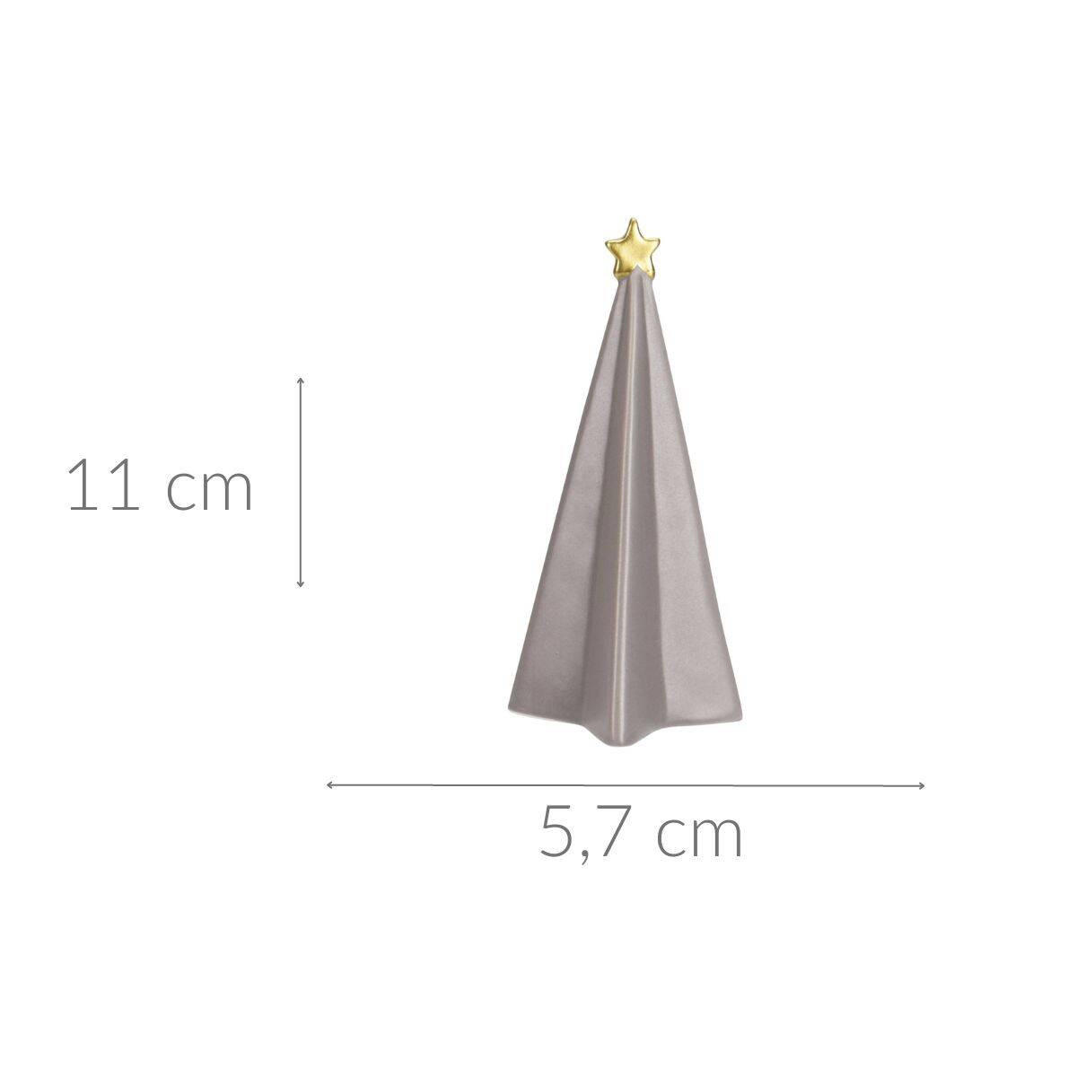 WEIHNACHTSBAUM Keramik 11 cm - Grau, Keramik (5.7/11cm) - Home Styling Collection