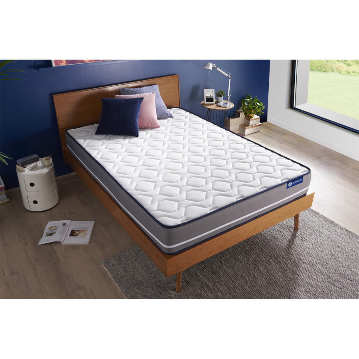 MATRATZE Actiflex pur Taschenfederkern 160 x 210 cm h3 - Weiß, Textil (160/210cm) - ACTISOM