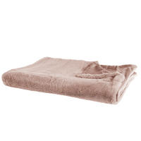 DECKE Rosa Chaab 200/220 cm - Pink, Textil (200/220cm) - Beliani