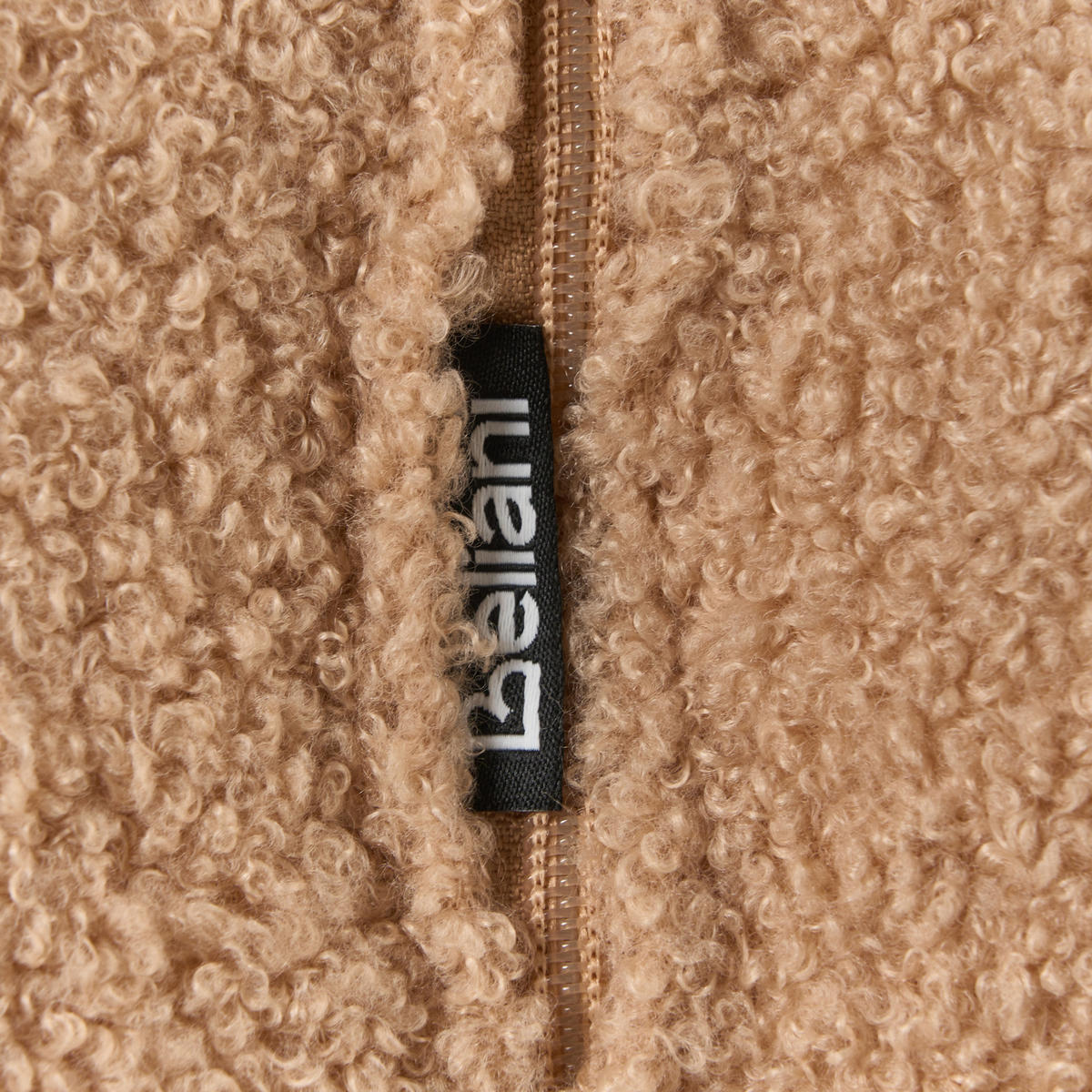 POUF Hellbraun Beaufort - Hellbraun, Textil (60/27/60cm) - Beliani