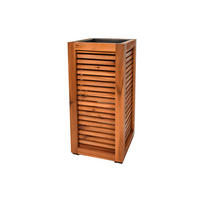 PFLANZKASTEN 28x62 cm, Braun, Akazienholz - Braun, Holz (28/62/28cm) - dasmöbelwerk