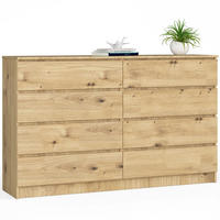 KOMMODE Eiche Artisan 160x40x99 cm - Eiche Artisan, Holzwerkstoff (160/99/40cm) - Akord