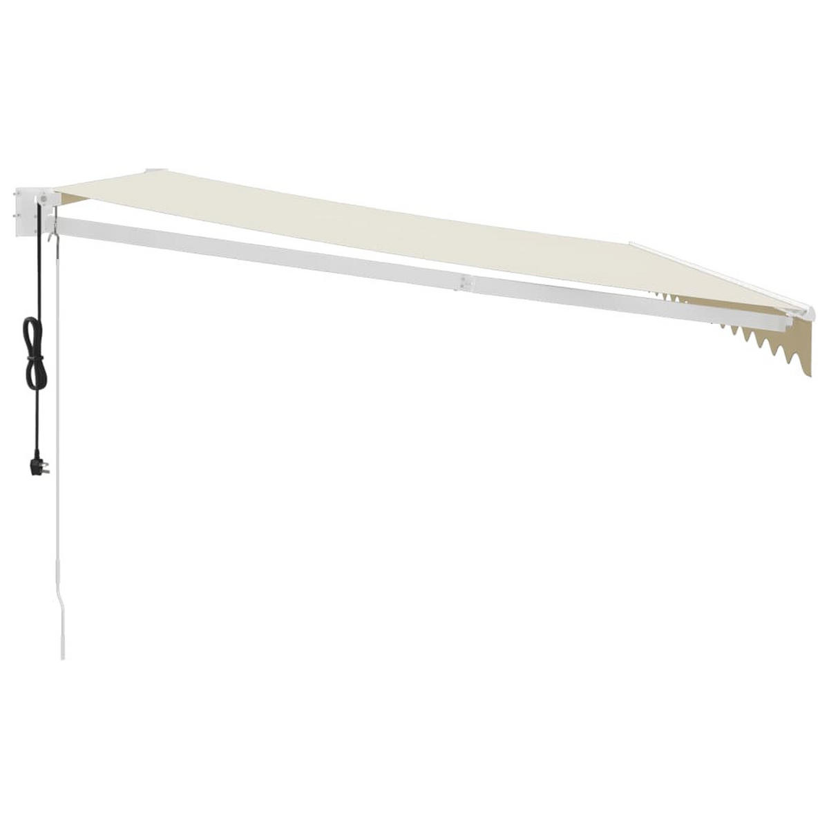 ELEKTRISCHE Markise mit Kurbel Creme 4x3 m - Creme, Textil (400/300/400cm) - furnicato