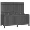 GARTENTRUHE Grau 147x68x64 cm Massivholz Kiefer - Grau, Holz (147/64/68cm) - furnicato
