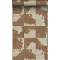 TAPETE Kuhfell-Optik 53 cm x 10.05 m - Braun, Papier (53/1000cm) - Origin Wallcoverings