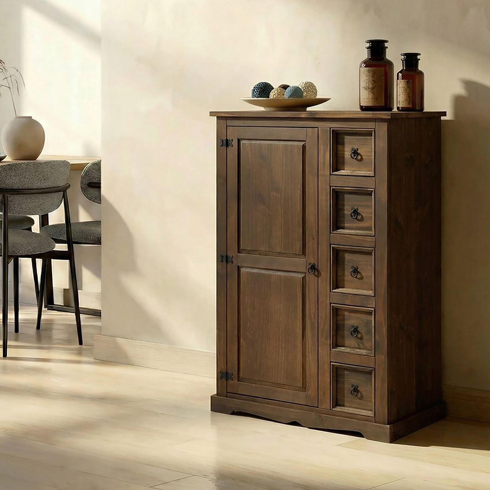 KOMMODE TEQUILA - Braun, Holz (95/150/45cm) - IDIMEX