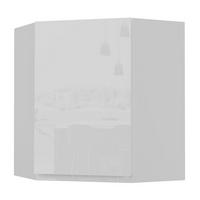 HÄNGESCHRANK Florence W10/60 Weiß / RAL 9003 signalweiß HG 60 / 60 / 72cm - Türanschlag links - Weiß Hochglanz/Weiß, Holz/Holzwerkstoff (60/72/60cm) - Feldmann-Wohnen