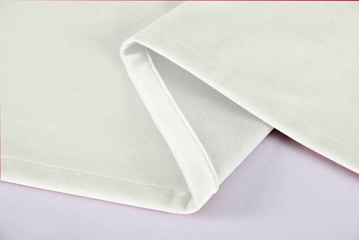 VORHANG 2ER SET MILANO HxB 280x135 cm Creme - Creme, Textil (135/280cm) - Gardinenbox