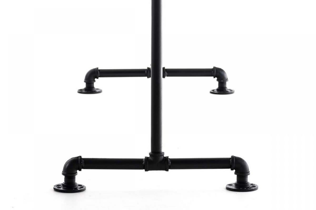KLEIDERSTÄNDER 150 cm-schwarz-Metall - Schwarz, Metall (150/150/55cm) - CLP