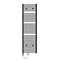 BADHEIZKÖRPER elektrisch Sahara 500x1800 mm Anthrazit gerade mit Heizstab 900W - Anthrazit, Metall (3/180/50cm) - LuxeBath