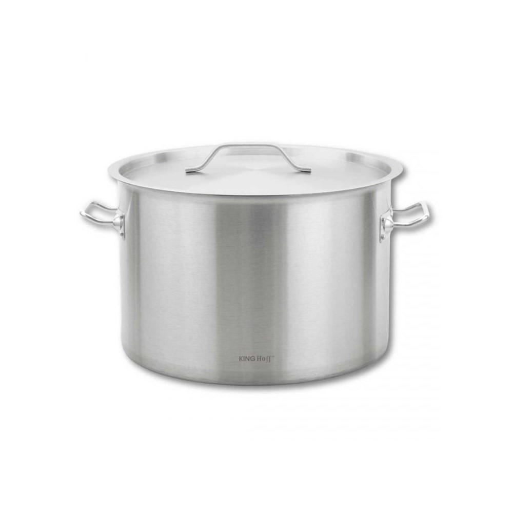 TOPF Silber 38/38/24 cm KH2025 - Silberfarben, Metall (38cm) - Kinghoff 