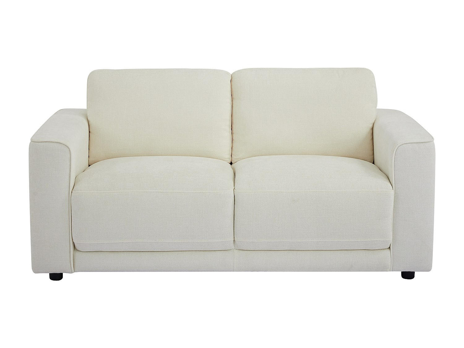 SOFA - 2 Personen - stoff - gebrochenes weiß Netuso - Weiß, Textil (166/82/89cm) - Vente-Unique