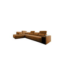 ECKSOFA L-Form Mindy XI Mit Schlaffunktion Und Verstellbarer Rückenlehne Stoff Verita Kupfer Links - Kupferfarben, Holz/Textil (230/350cm) - Kaiser Möbel