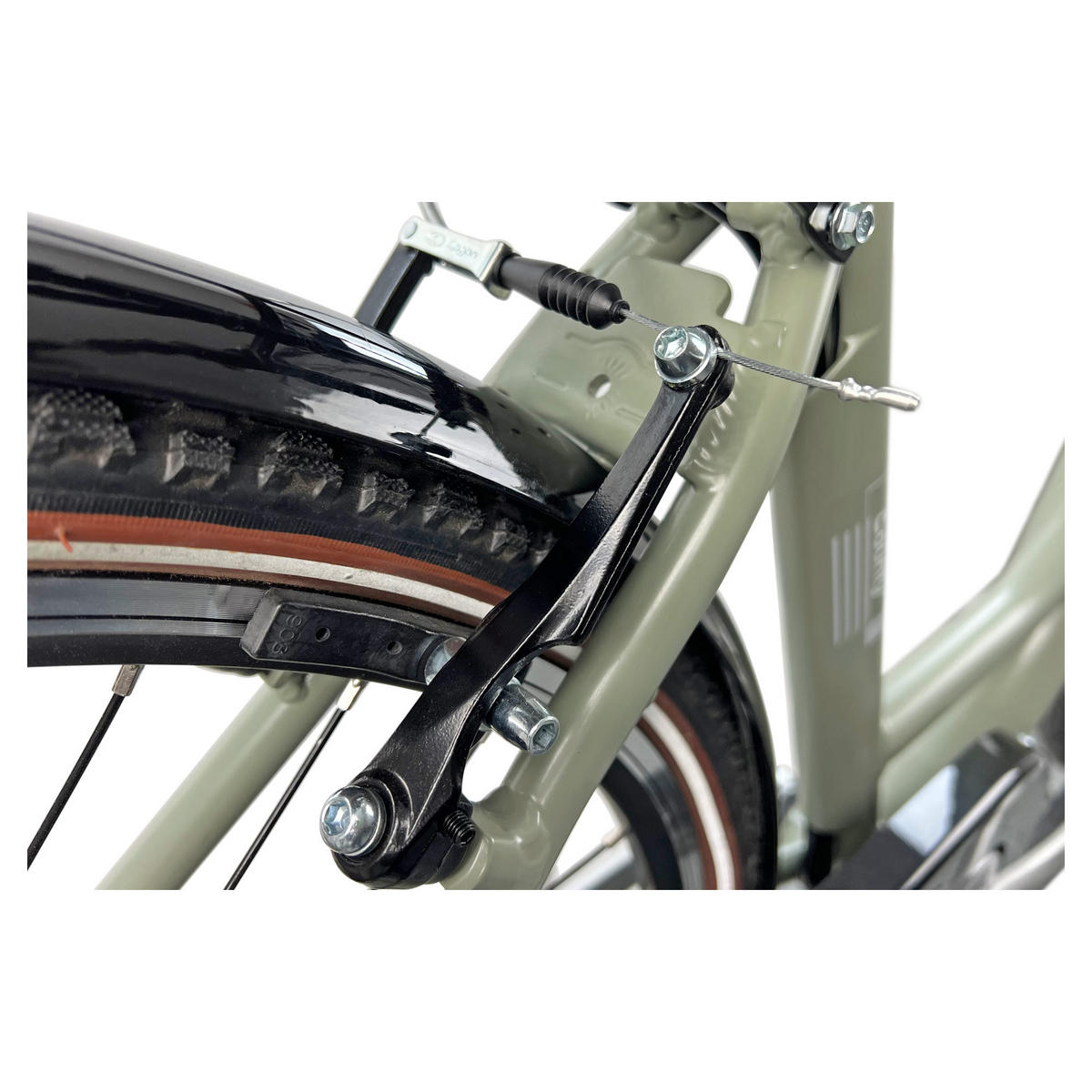CITY E-BIKE 28" COUNTY, GRÜN - Grün, Metall (125cm) - LLOBE