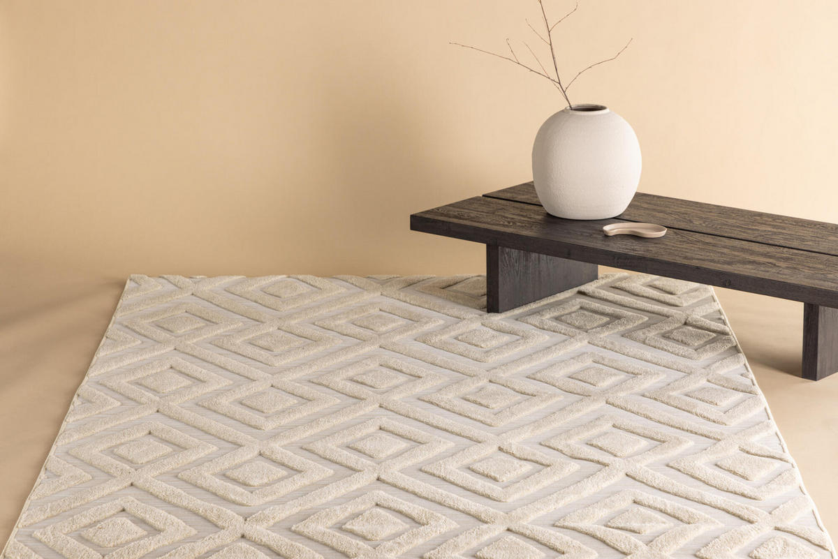 WOHNZIMMERTEPPICH PIA Beige 160x230x2 cm - Beige, Textil (160/230cm) - FURNLUX