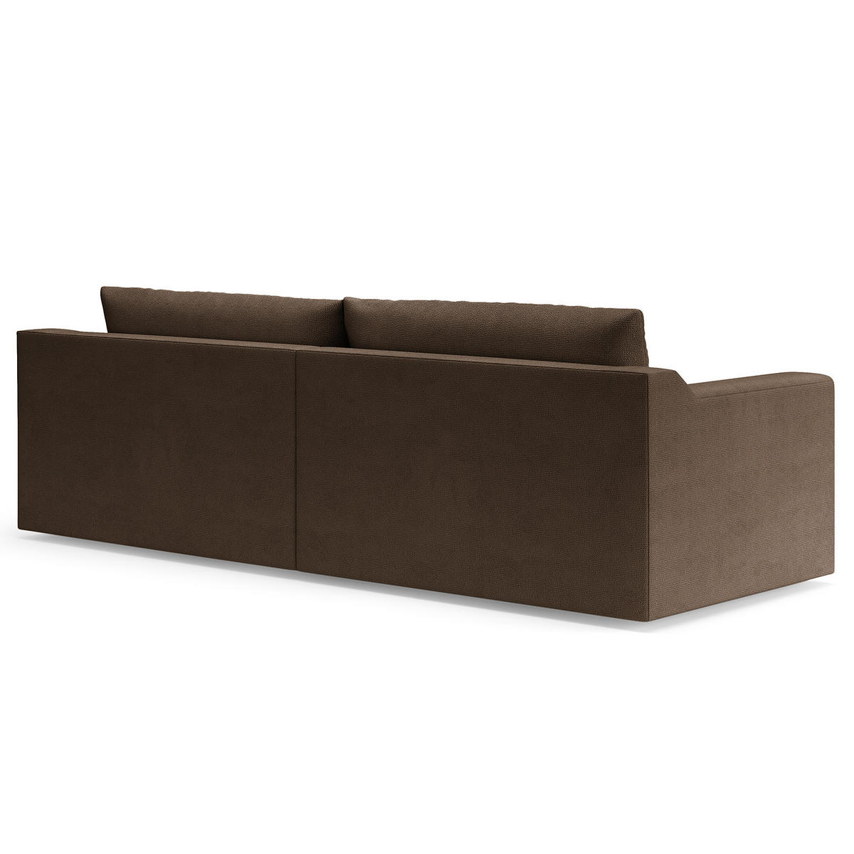 BIG-SOFA - Braun, Kunststoff/Textil (274/90/112cm) - home24