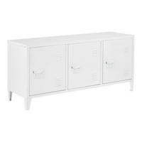 SIDEBOARD Kotka - Weiß, Metall (113/58/40cm) - [en.casa]