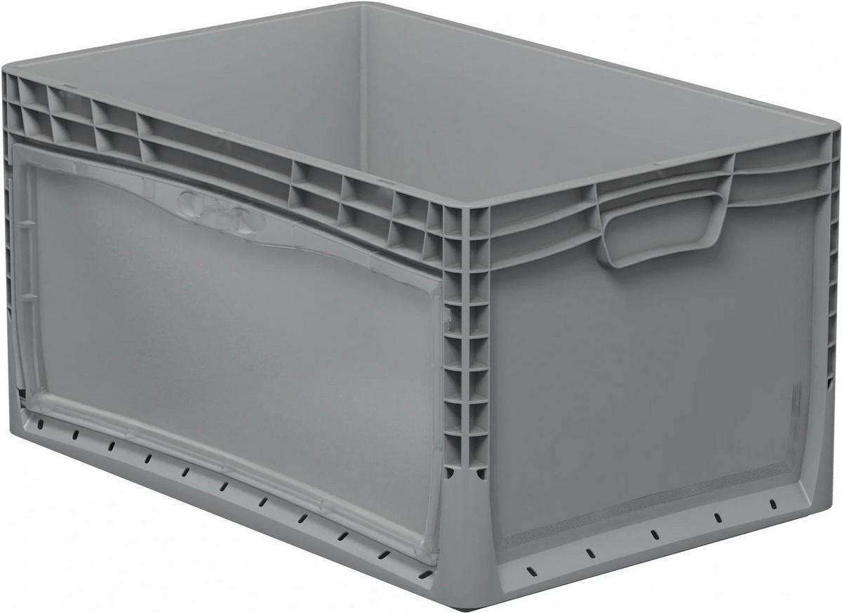 SICHTBOX Eurobox-Tür, 60x40x32 cm, grau - Grau, Kunststoff (40/32/60cm) - Westfalia