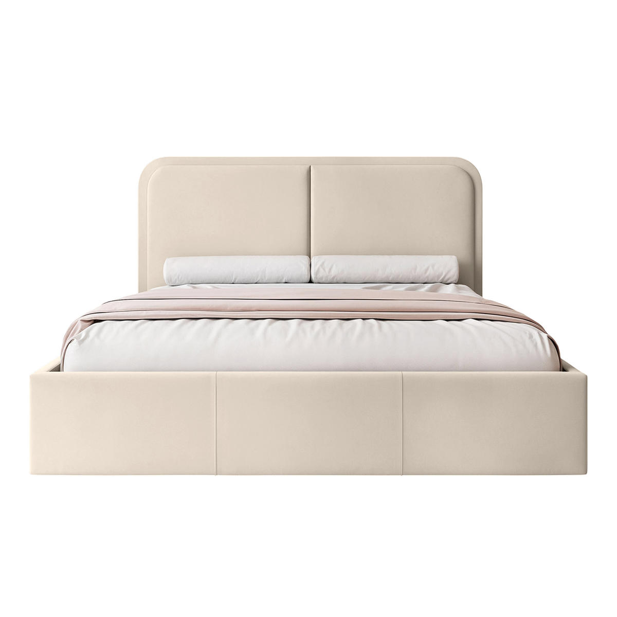 POLSTERBETT OLLEO 140x200 cm, Ecru - Taupe, Textil (140/200cm) - Fedve