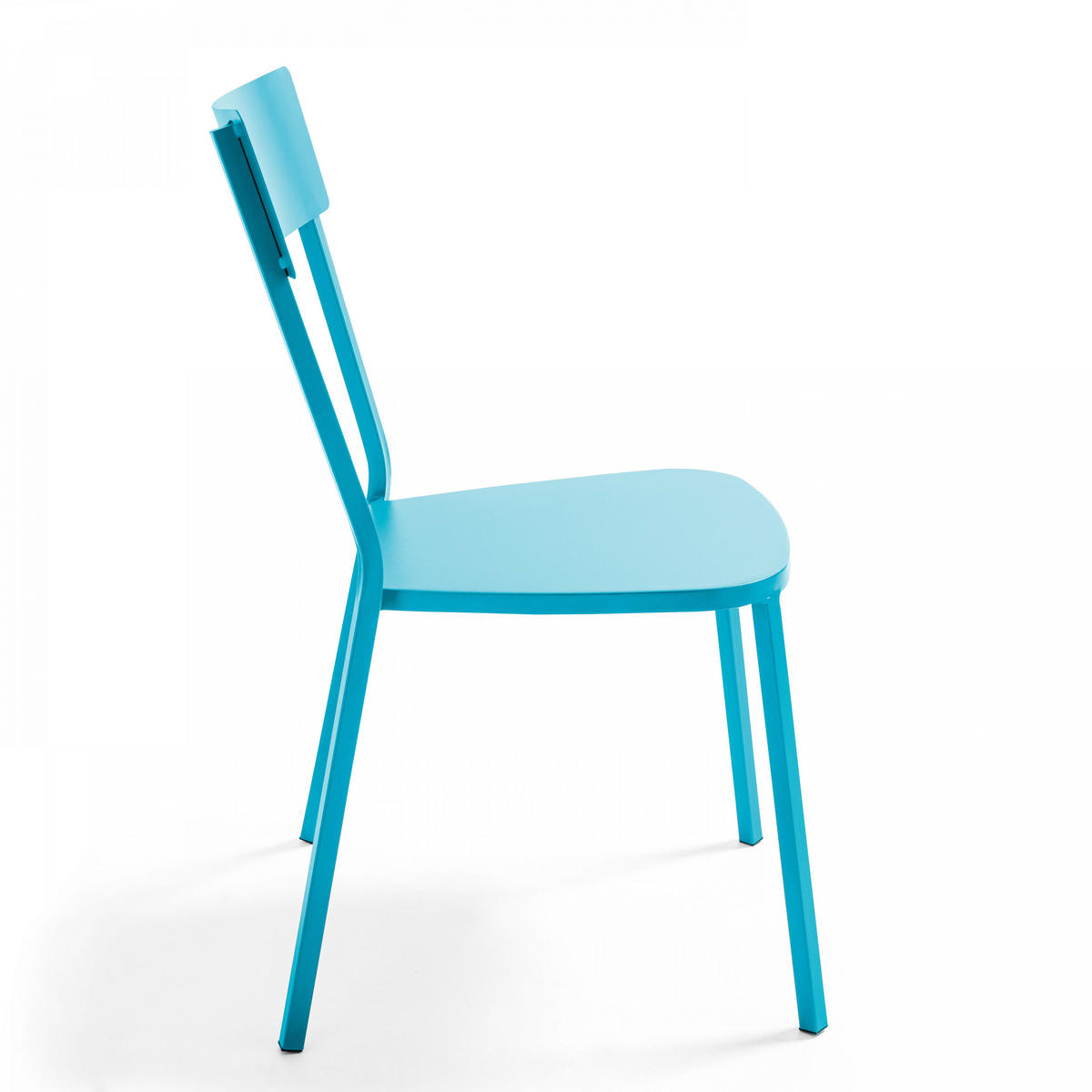 STUHL, Blau - Blau, Metall (49/85/56cm) - Oviala