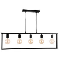 HÄNGELEUCHTE - Schwarz, Metall (8/100/160cm) - lux.pro