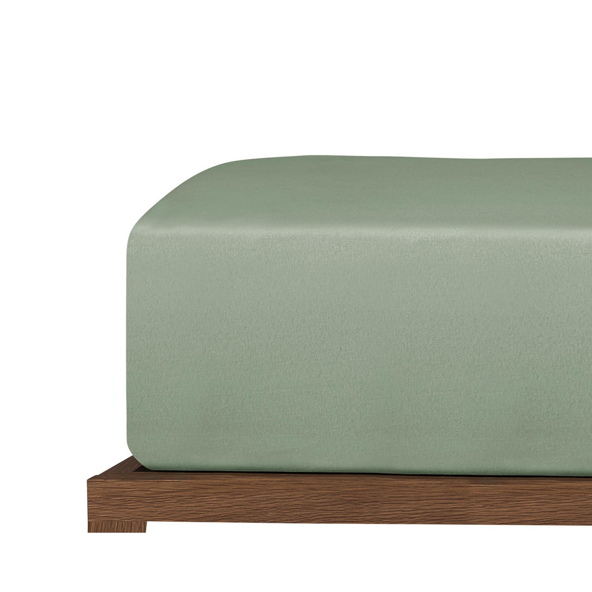 SPANNBETTLAKEN New Jersey - Edeljersey - 150 x 200 cm - Hellgrün - Hellgrün, Textil (150/200cm) - Uncover by Schiesser
