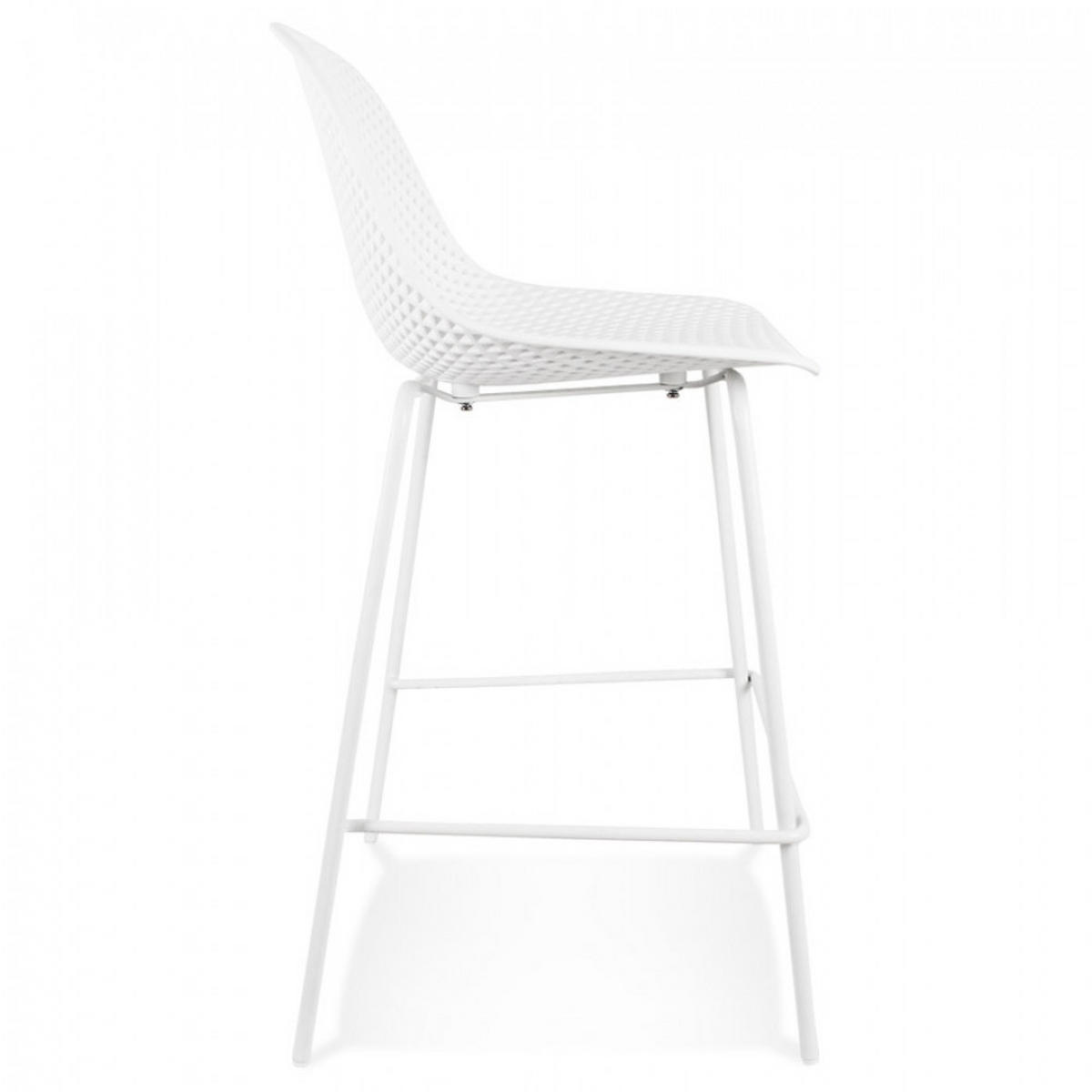 BARHOCKER Weiß 48.5x96x47cm - Weiß, Kunststoff (48.5/96/47cm) - AlterEgo