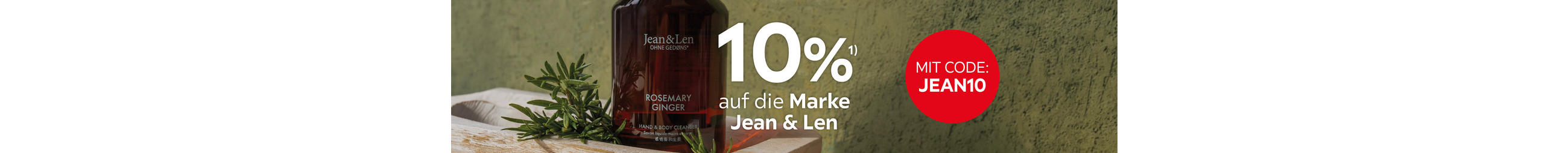 10% auf die Marke Jean & Lean; Mit Code: JEAN10