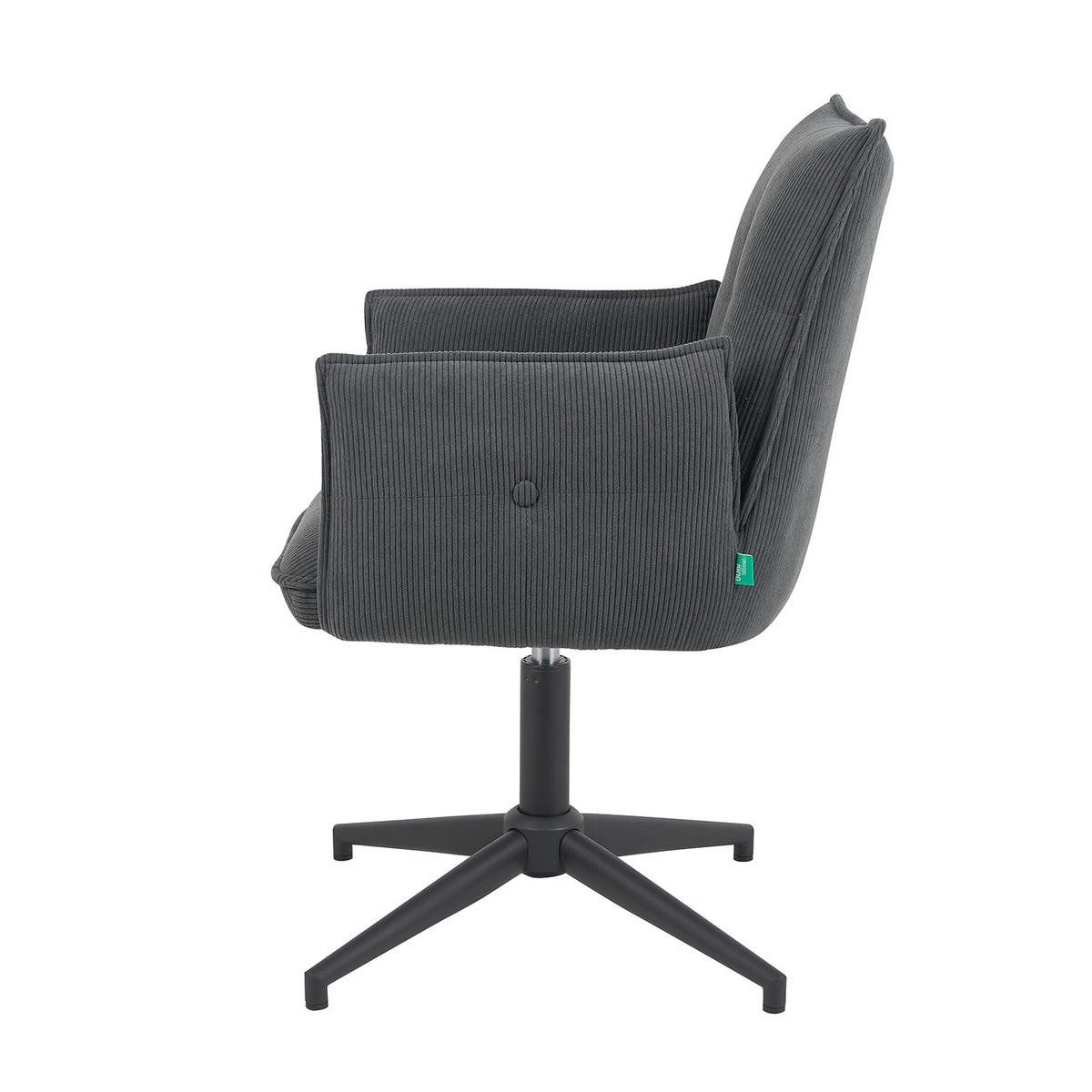 BÜROSTUHL Mika-Till - Anthrazit/Schwarz, Textil/Metall (60/85/63cm) - DUBI Möbel