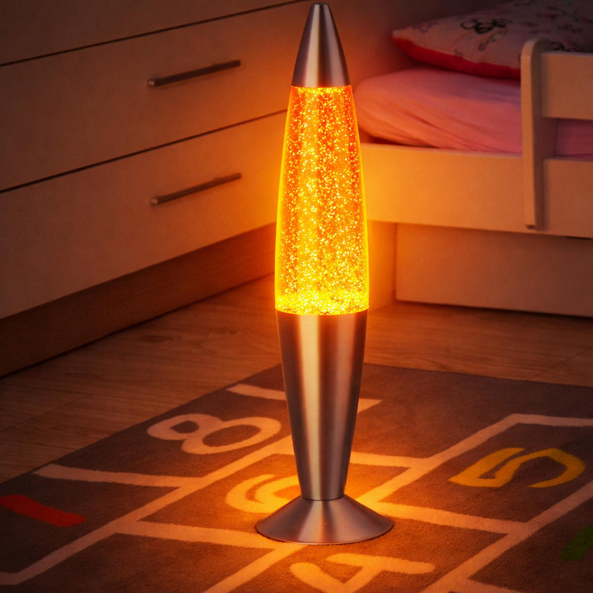 LED DEKOLEUCHTE Aluminium Glas Silber - Silberfarben, Glas (10.8/10.8/42.5cm)