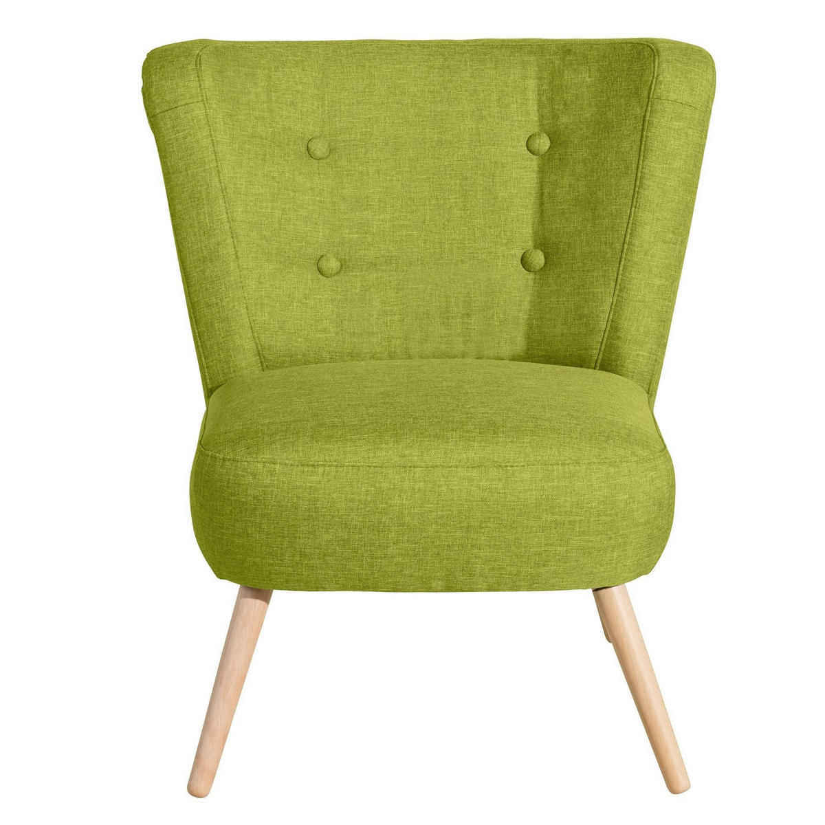 SESSEL Kassi Bezug Flachgewebe Buche natur / apfel - Grün, Kunststoff (69/80/68cm) - 58aufmkessel