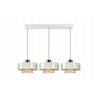 PENDELLEUCHTE EDISON - Goldfarben/Weiß, Metall (20/80/70cm) - kiki design