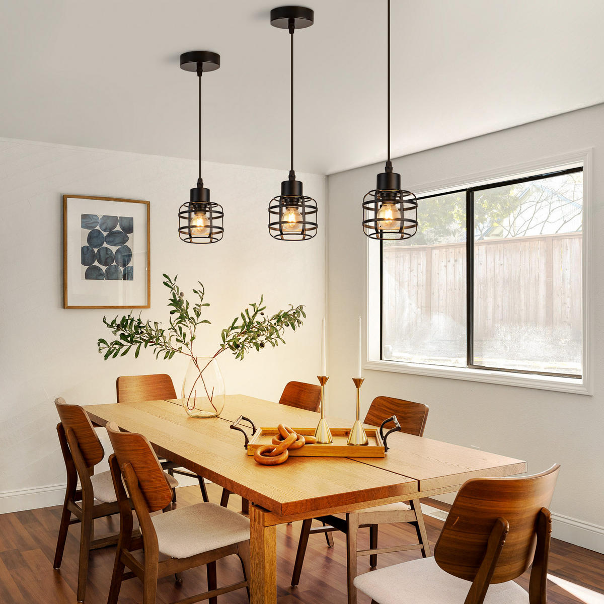 PENDELLEUCHTE Maxwell 10/10/140 cm - Schwarz, Metall (10/10/140cm) - ZMH