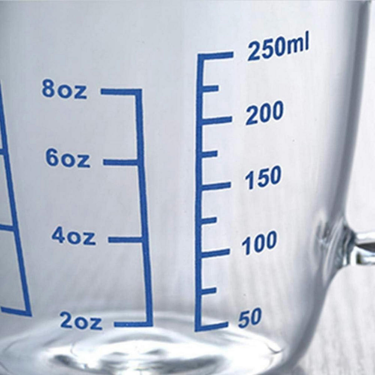 MESSBECHER Glas 250 ml mit Deckel - Transparent, Glas (0.25L)