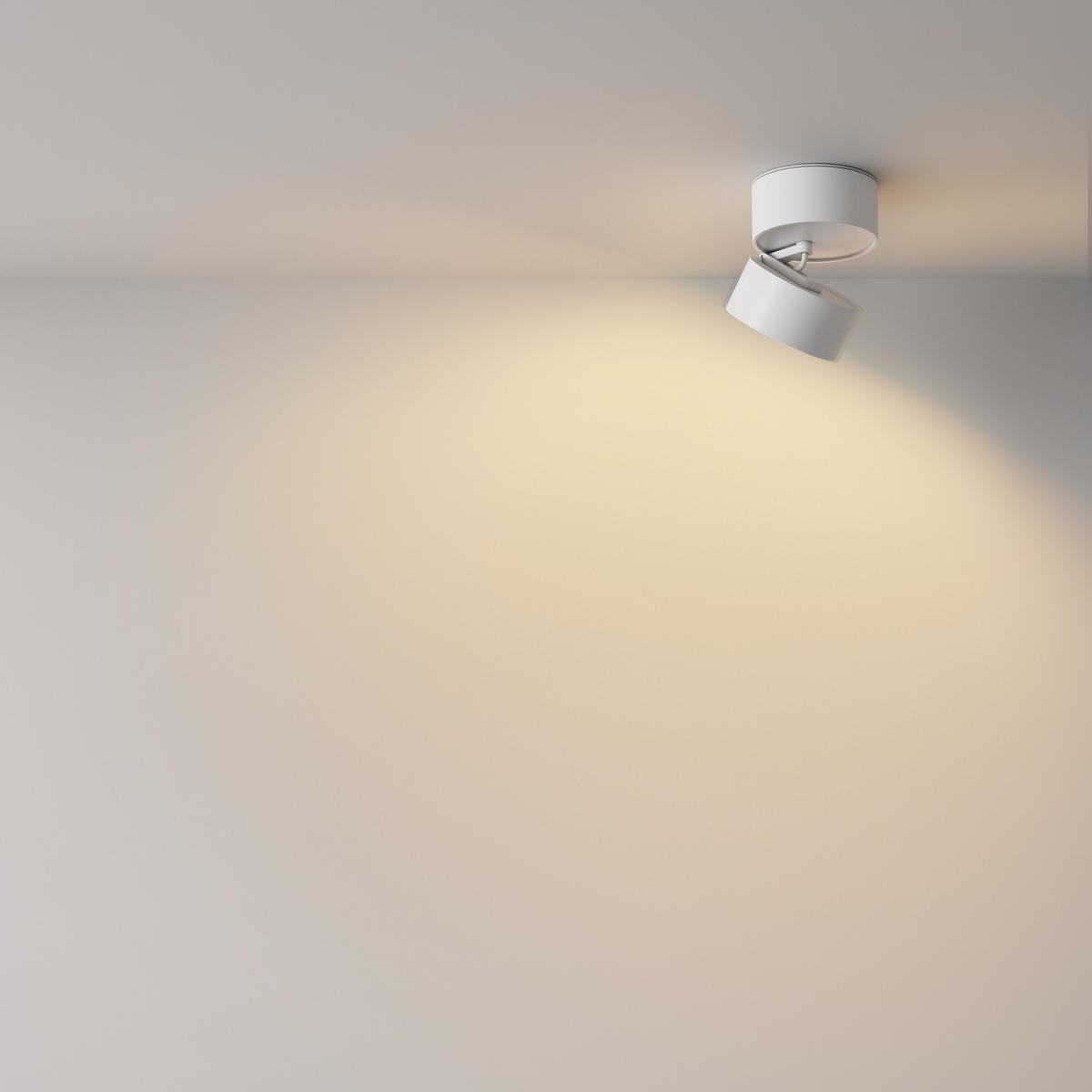 DECKENLEUCHTE Onda - Weiß - 8.5/8.5/8 cm - Weiß, Kunststoff (8.5/8.5/8cm) - Maytoni