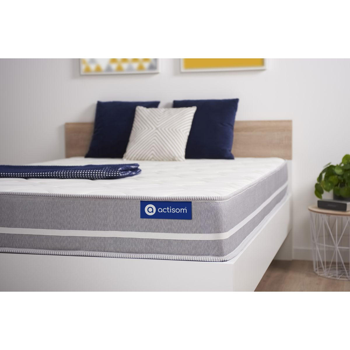 MATRATZE Actilatex touch Latex und Memory-Schaum 120 x 200 cm h1 - Weiß, Textil (120/200cm) - ACTISOM