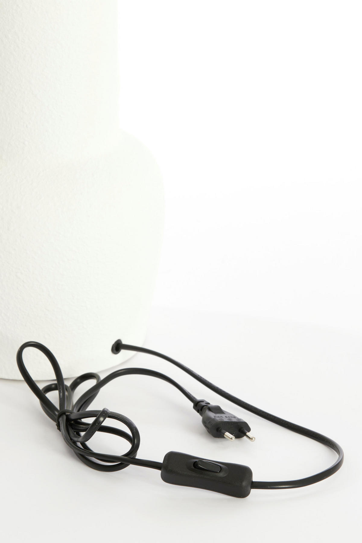 LAMPENFUSS Mataram Weiß Ø19,5/47 cm - Braun, Keramik (19.5/19.5/47cm) - Light & Living