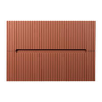 WASCHBECKENUNTERSCHRANK - 80 cm x 45.5 cm - Holz, Platte - Terracotta - PAVANI - Terracotta, Holz (80/55/45.5cm) - Vente-Unique